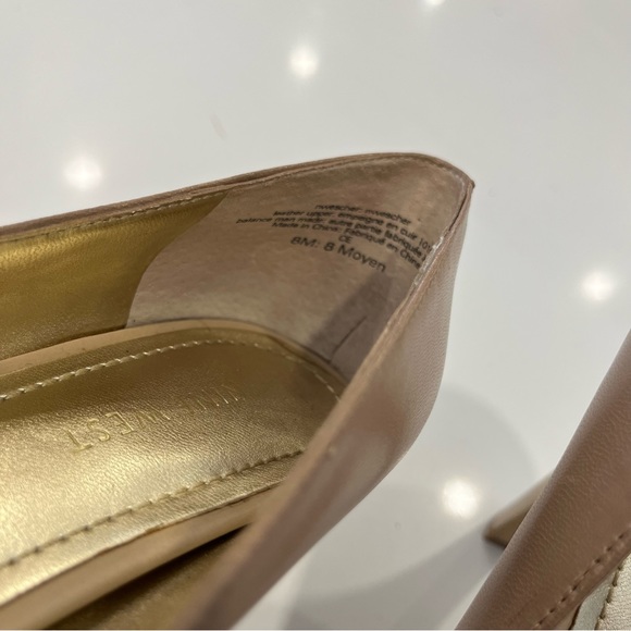 Nine West beige leather heels - Picture 4 of 14